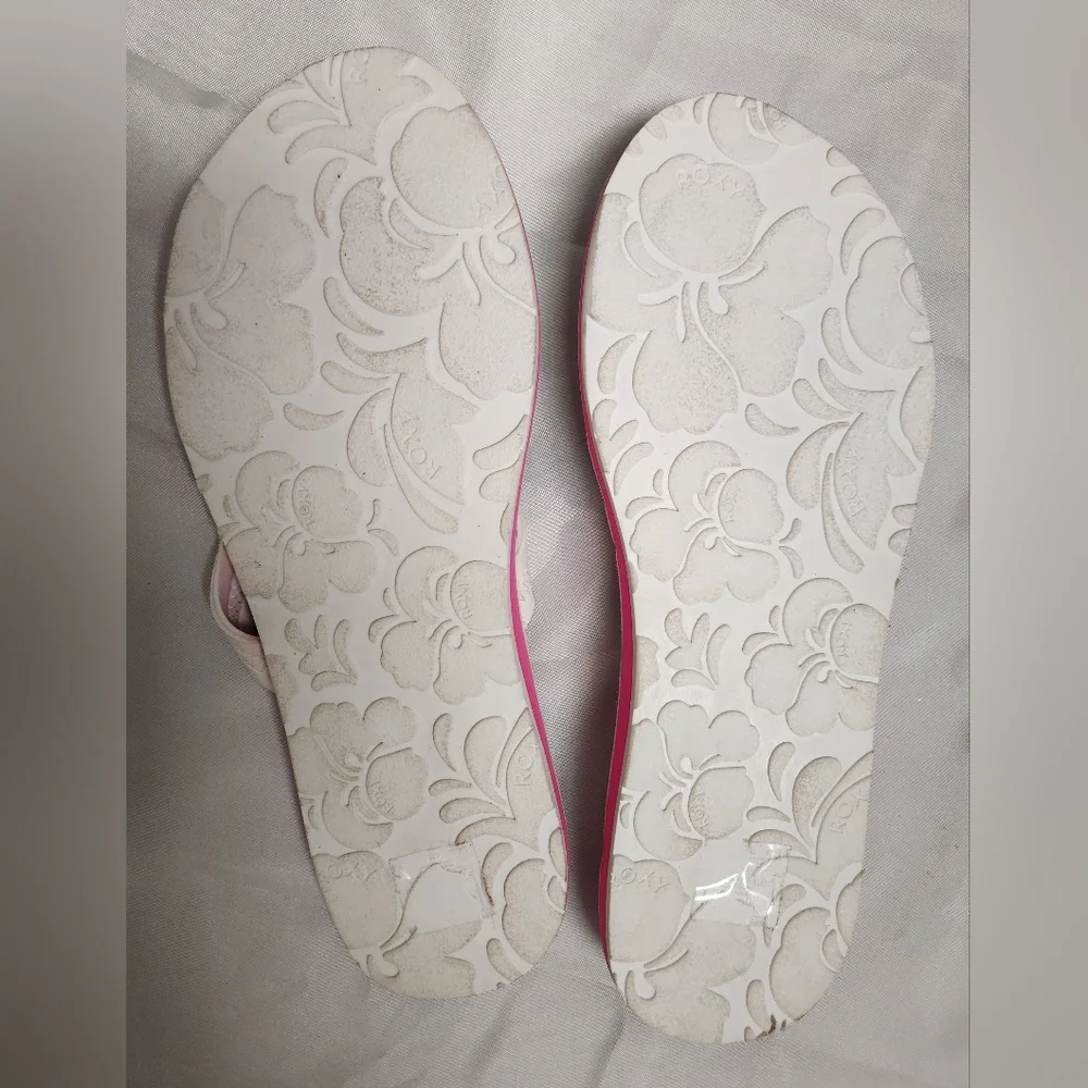 Roxy Colorful Striped Sandals with White Straps - Picture 3 of 4